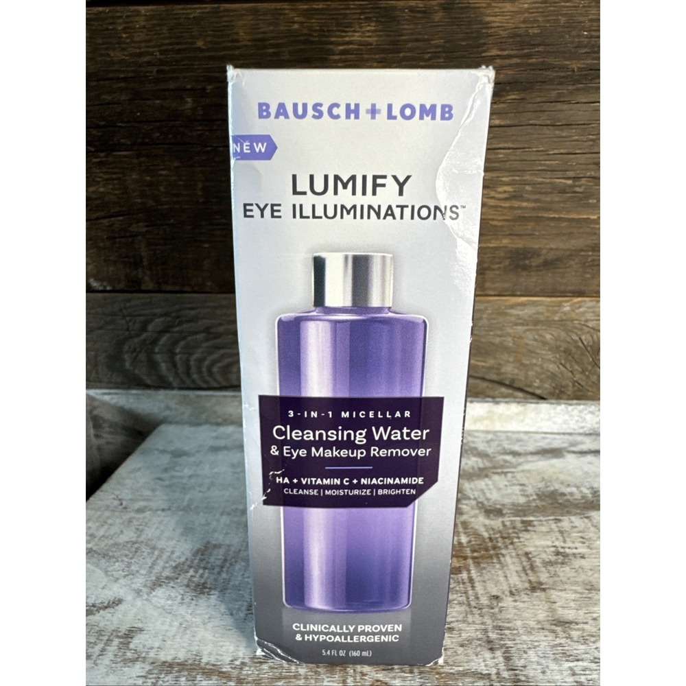 LUMIFY Eye Illuminations 3-in-1 Cleansing Water 5.4oz Sealed | MSRP = $18